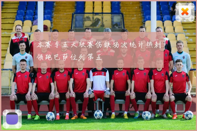 本赛季五大联赛伤缺场次统计热刺领跑巴萨位列第五